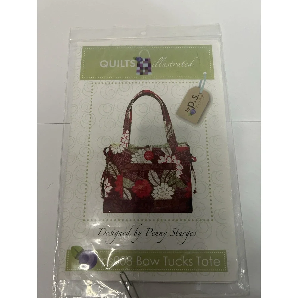 Quilts Illustrated Bow Tucks Tote By Penny Sturges Pattern PS008 New